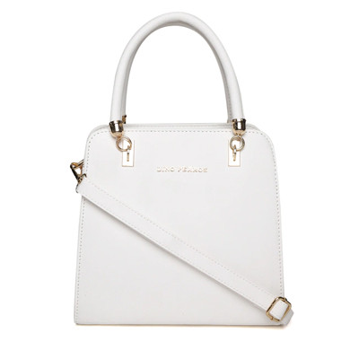 White Solid Handheld Bag