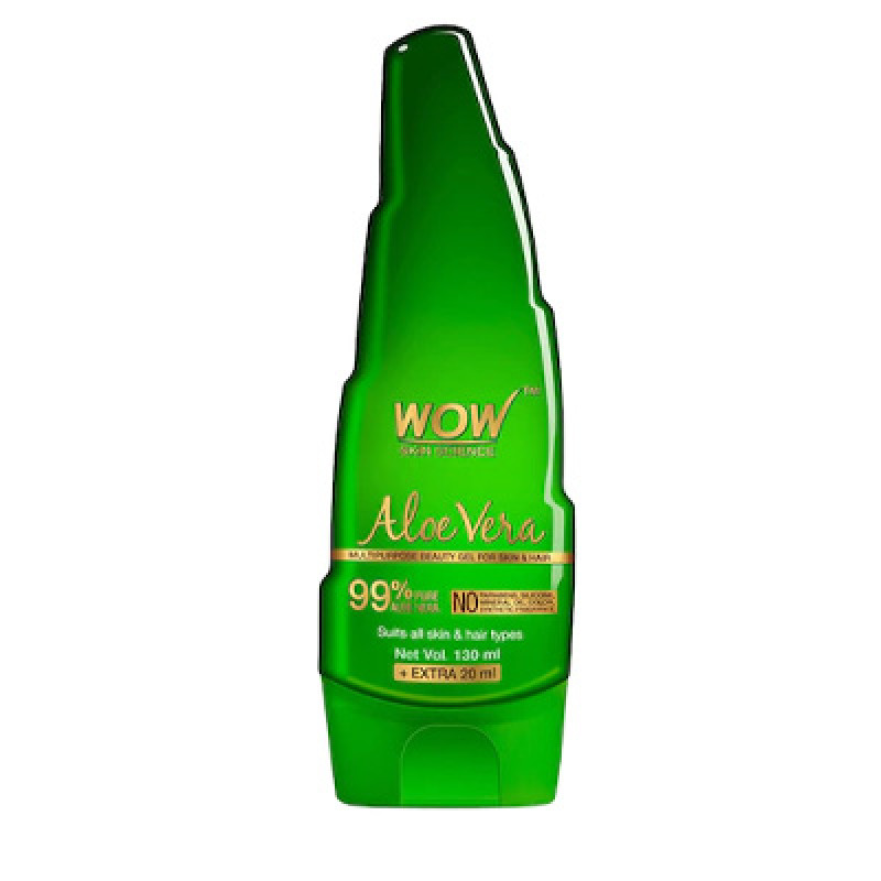 WOW Aloe Vera Multipurpose Beauty Gel for Skin and Hair 150 ml